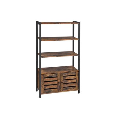 Libro in stile industriale con louvre deuren 70 x 30 x 121,5 cm (L x L x A),