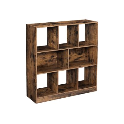 Boekenkast 97,5 x 30 x 100 cm 8 vakken vintage 97,5 x 30 x 100 cm (L x L x A)