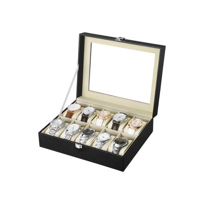 Caja de relojes elegante para 10 relojes.