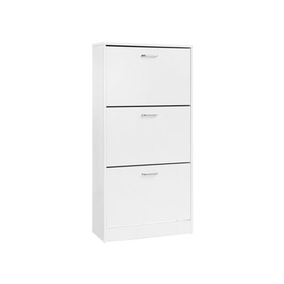 Schoenenkast 3 pinces blanc 60 x 120 x 24 cm (B x H x P)