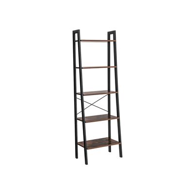 Escalera de diseño industrial de 5 tablones 56 x 172 x 34 cm (ancho x alto x profundidad)
