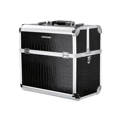 Toilettes noir croco motif 36,5 x 35 x 22 cm (B x H x P)