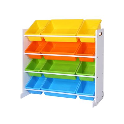 Kinderkamerplank met kleurrijke docena 30 x 12 x 19,5 cm (An x Al x P)