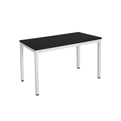 Mesa de ordenador moderna de color negro, 120 x 76 x 60 cm (ancho x alto x profundidad)