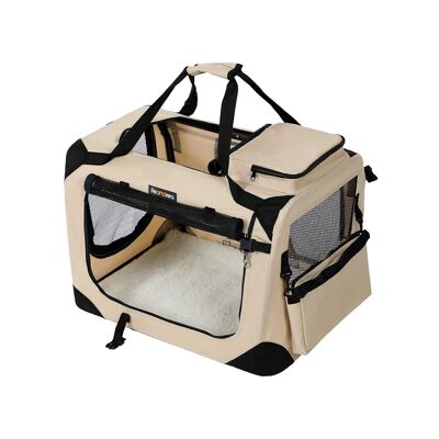 Hondendraagtas beige XL 102 x 69 x 69 cm (L x A x P)