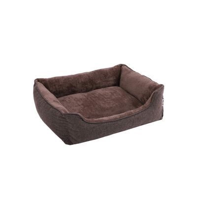 Wasbare hondenmand 90 cm bruin 90 x 25 x 75 cm (An x Al x P)