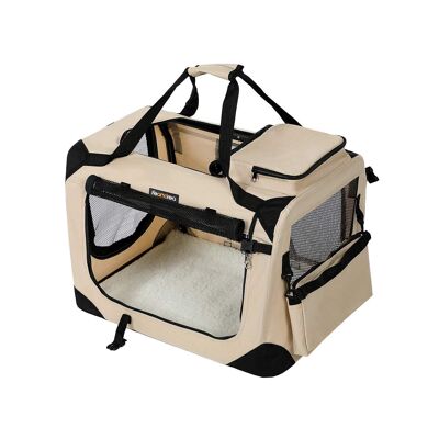 Dierentransporttas Beige L 70 x 52 x 52 cm (B x H x D)