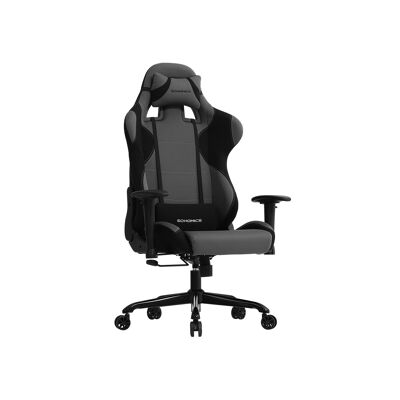 Tabouret de jeu en polyester noir-grijs