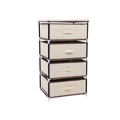 Planche avec 4 planches en tissu beige 45 x 84,5 x 38 cm (B x H x P)