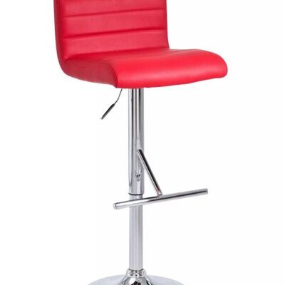 Barkruk Denver rouge 48x41x83 rouge art métal