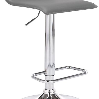 Barkruk DYN Grijs 41x38x65 Grijs kunstleer Verchroomd metal