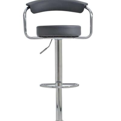 Barkruk Italia Grijs 49x52x109 Grijs kunstleer Verchroomd metal