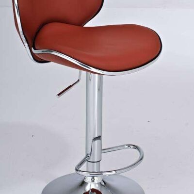 Barkruk Las Vegas cognac 42x45x102 cognac artiste métal