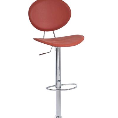Barkruk Linz cognac 46x46,5x95 cognac kunstleer metaal