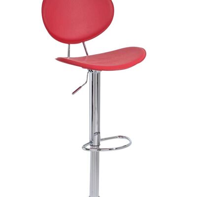 Barkruk Linz rouge 46x46,5x95 rouge art métal