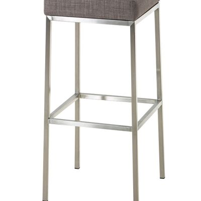 Barkruk Montreal E80 stof Grijs 37x37x80 Grijs Material metal