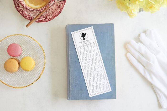 Bridgerton Lesezeichen | Lady Whistledown Lesezeichen