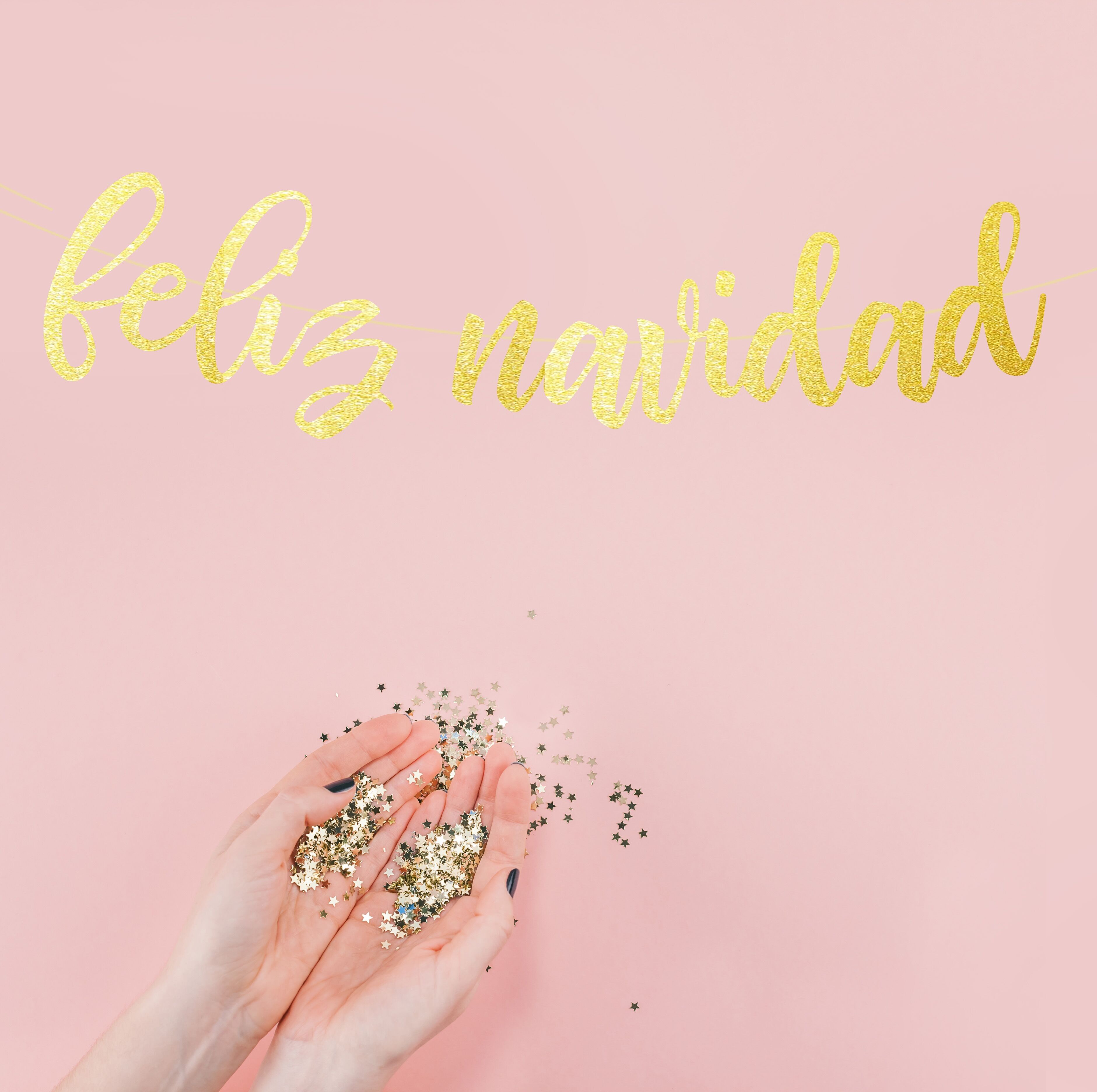 Weihnachtsgirlande Moderne Dekoration |  Frohe Weihnachten