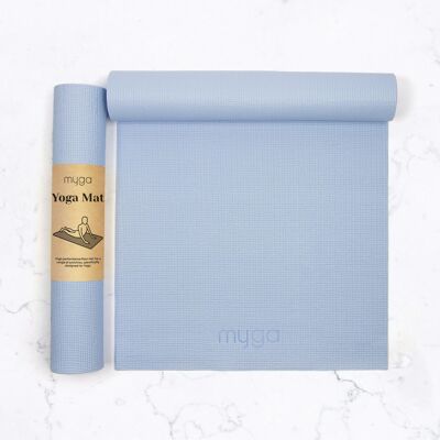 Tappetino yoga - azzurro - tappetino antiscivolo per yoga e fitness