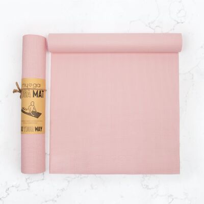 Yoga Mat - Pink - Non-Slip Exercise Mat for Yoga & Fitness