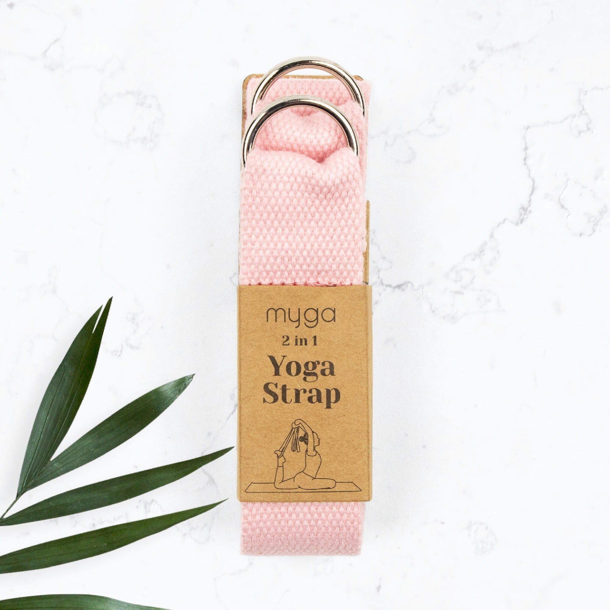 2 in 1 Yoga Strap - Pink