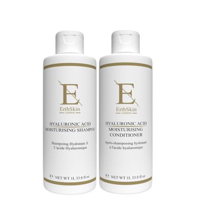 Shampoo idratante all'acido ialuronico 1L + Balsamo idratante all'acido ialuronico 1L