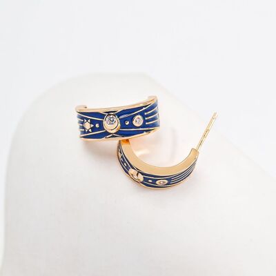 Orecchini stile Astro in argento 925 - Eléonore