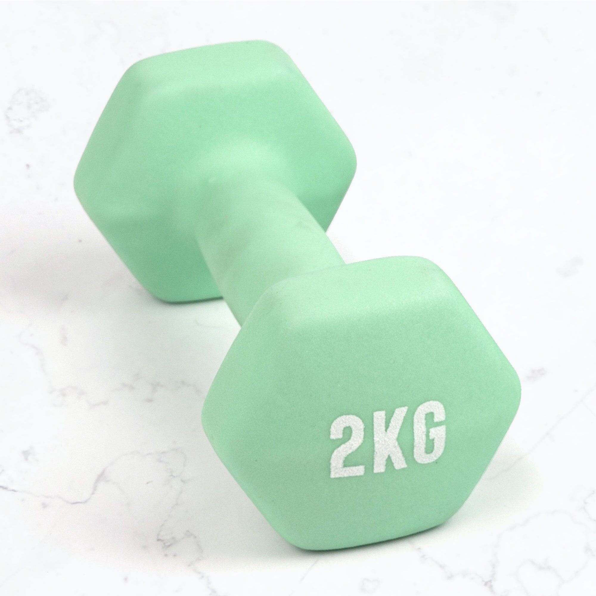 Manubrio esagonale - 2 kg - Verde menta