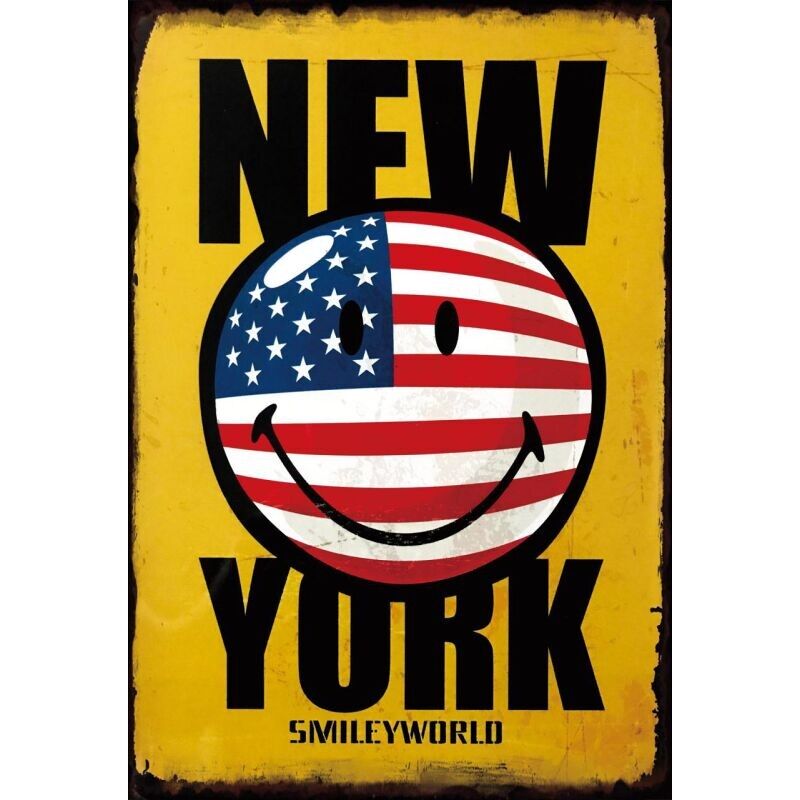 NEW YORK metal plate