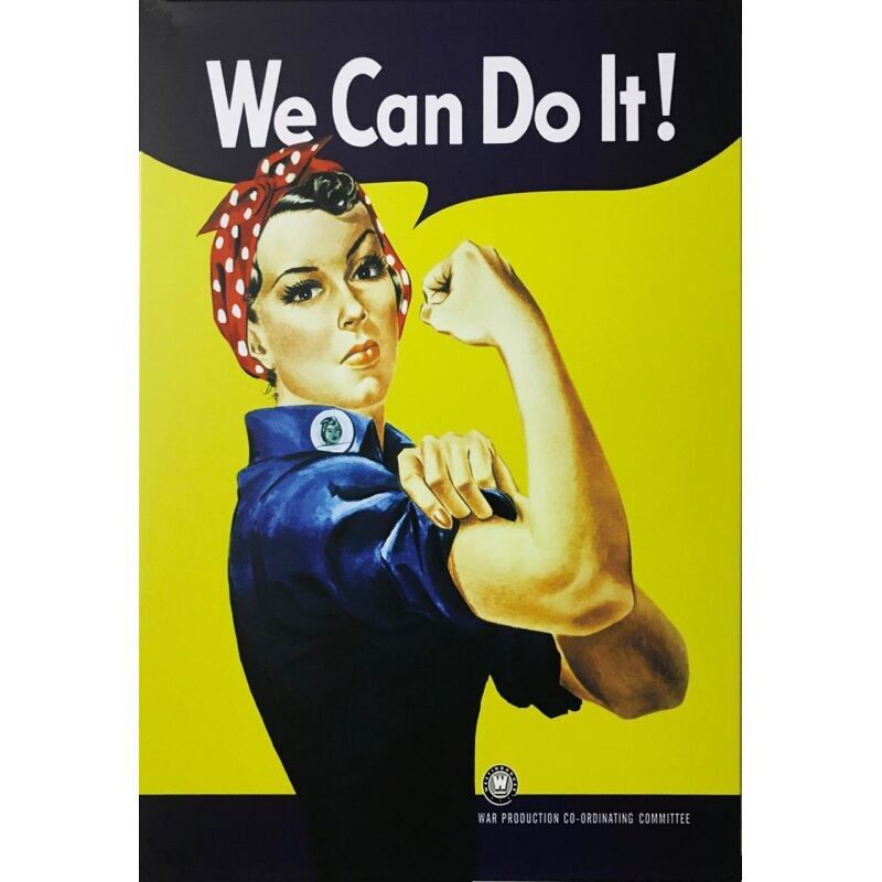 Metallplatte Wir können es machen