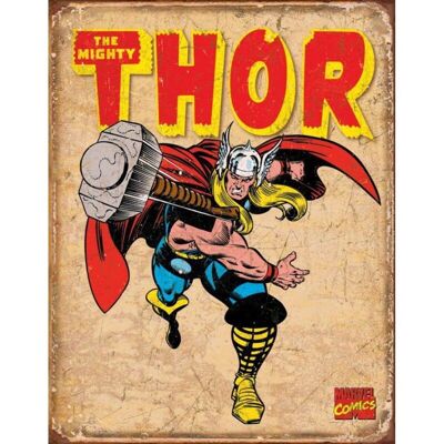Plaque metal Thor