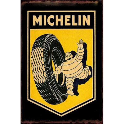 Michelin bibendum servizi placca metallica 20x30
