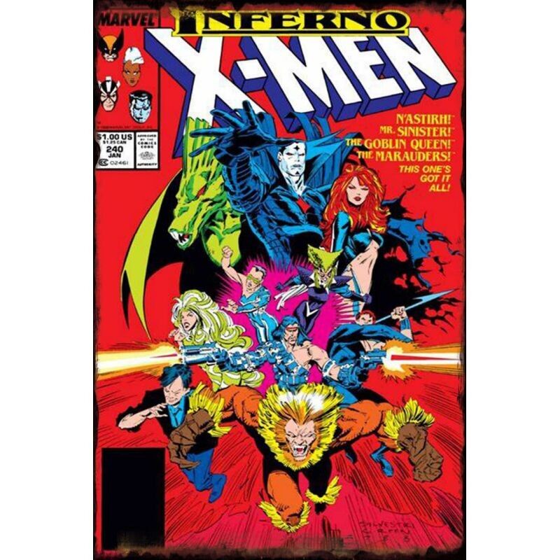 Metallplatte X Männer