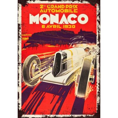 Targa in metallo gran premio di Monaco 1930
