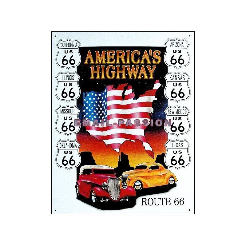 Plaque metal America's Highway