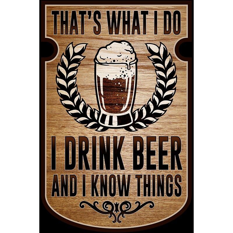 Man Cave Know piatto di latta