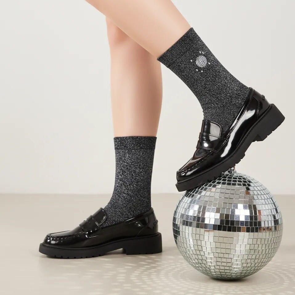 Calzini alti glitterati e da festa da donna I 35-41