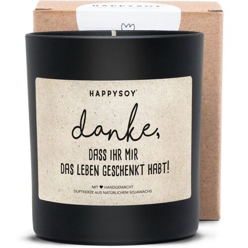 Duftkerze - Danke, dass ihr mir das Leben geschenkt habt
