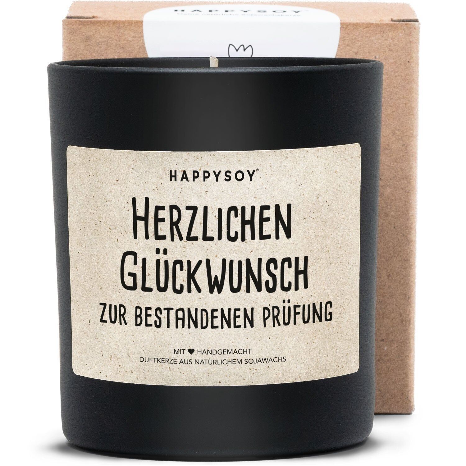 Duftkerze - Herzlichen Glückwunsch zur bestandenen Prüfung