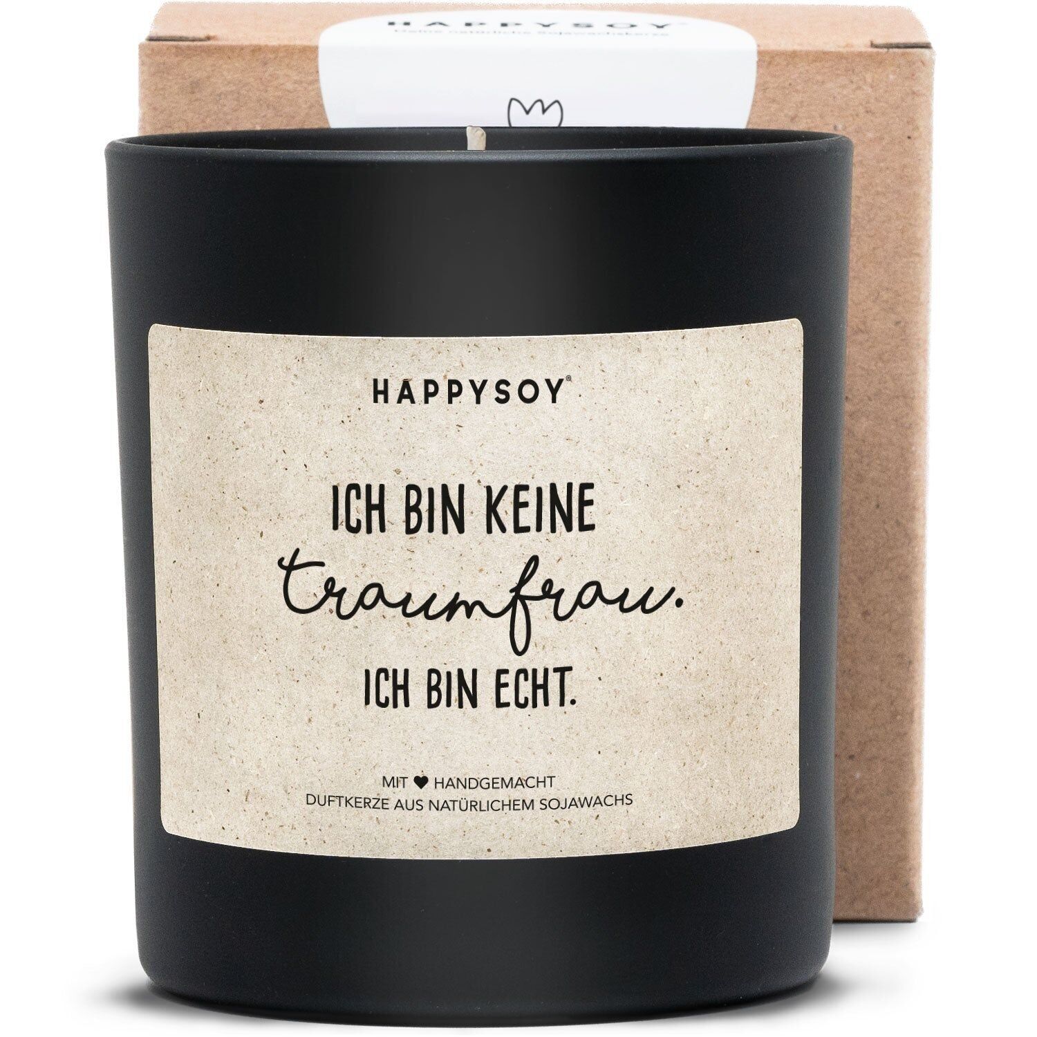 Vela perfumada: no soy la mujer de mis sueños. Soy real.