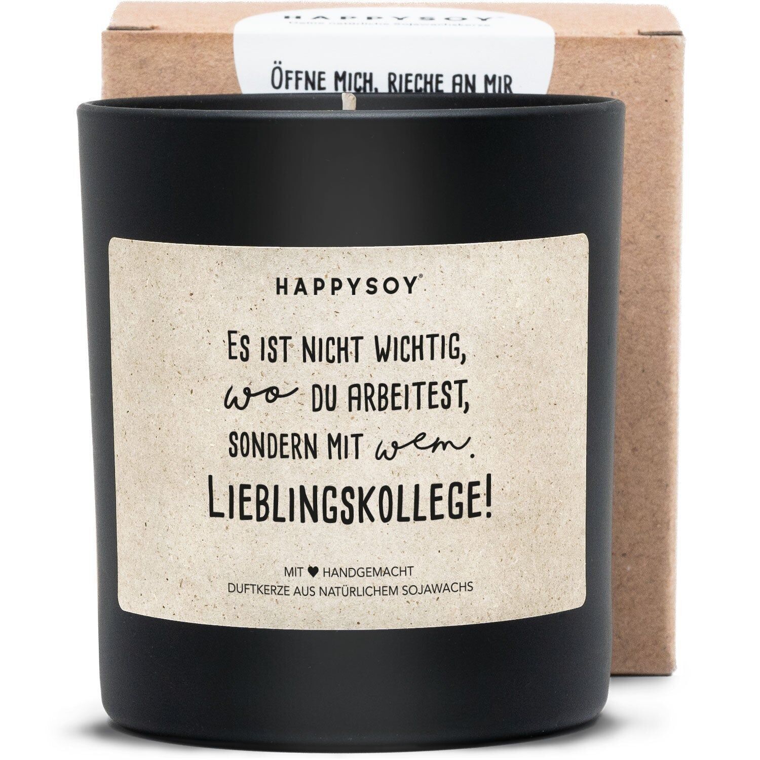 Candela profumata - Non è importante dove lavori, ma con chi. 
Collega preferito!