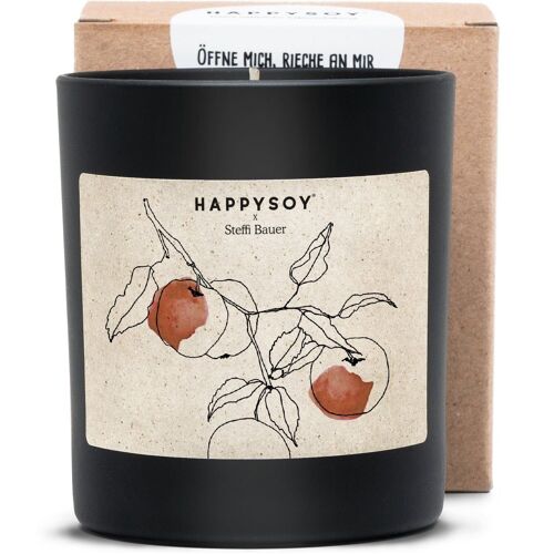 Duftkerze - HAPPYSOY® Art Collection by Steffi Bauer "Äpfel"