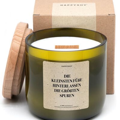 Bougie parfumée - Les plus petits pieds laissent les plus grandes traces <3