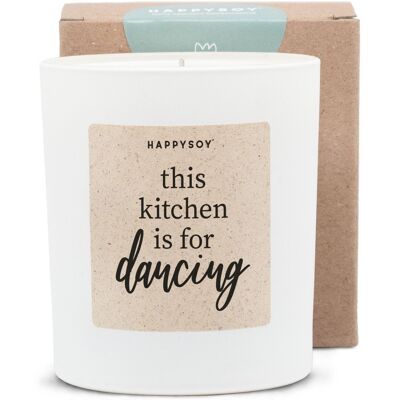 Bougie parfumée – cette cuisine est pour danser