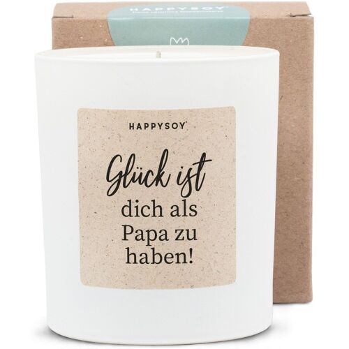 Duftkerze - Glück ist dich als Papa zu haben