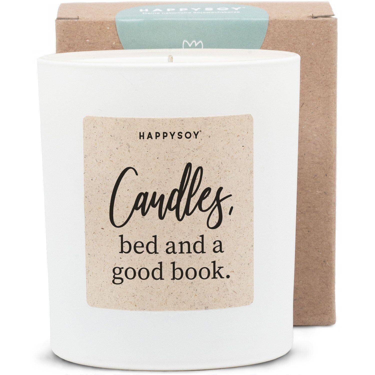 Duftkerze - Candles, bed and a good book