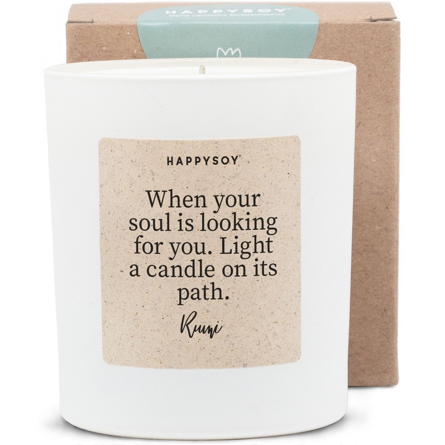 Duftkerze - When your soul is looking for you. Light a candle on its path. (Rumi)