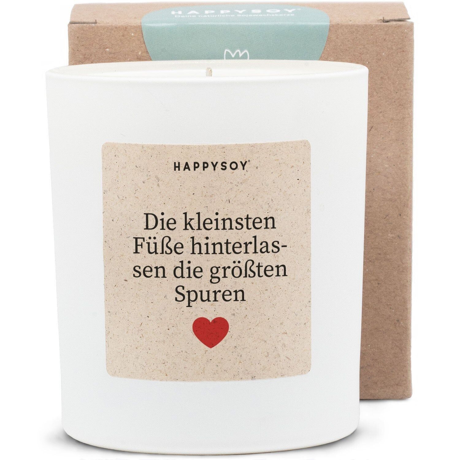 Candela profumata - I piedi più piccoli lasciano le tracce più grandi <3