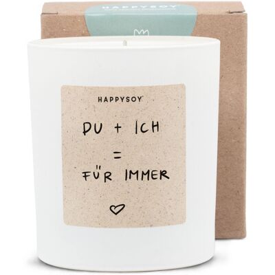 Scented candle - HAPPYSOY® by Steffi Bauer you and me forever