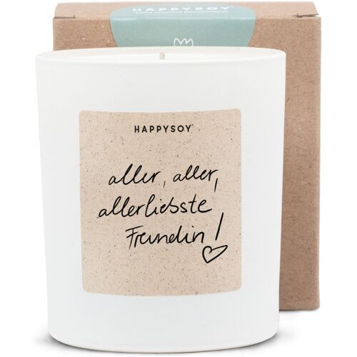 Duftkerze - HAPPYSOY® by Steffi Bauer Allerliebste Freundin